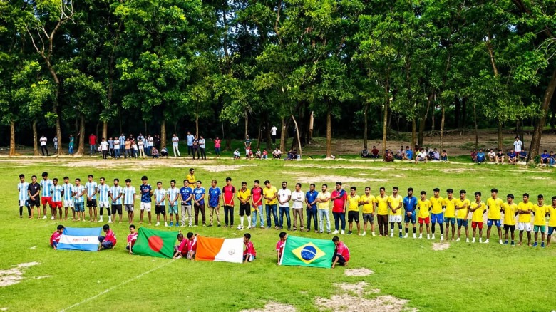মিরসরাইয়ে আর্জেন্টিনাকে হারিয়ে ব্রাজিল সমর্থকদের জয়