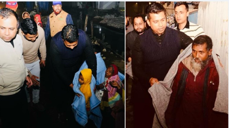 গভীর রাতে শীতার্তদের খোঁজ নিলেন চট্টগ্রামের ডিসি