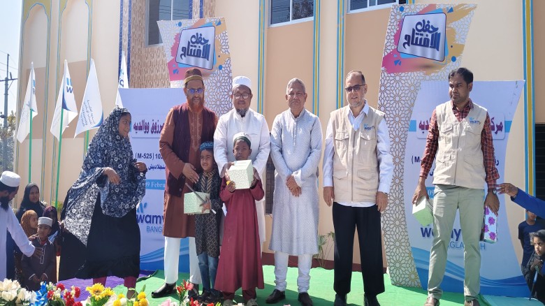 লংগদু ওয়ামী’র নবনির্মিত মসজিদ কমপ্লেক্সের শুভ উদ্বোধন করেন।