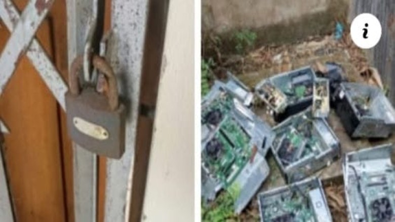 পটিয়া স্কুলের তালা ভেঙে ১৭টি সিপিইউ ভাংচুর ও ২টি মনিটর চুরি