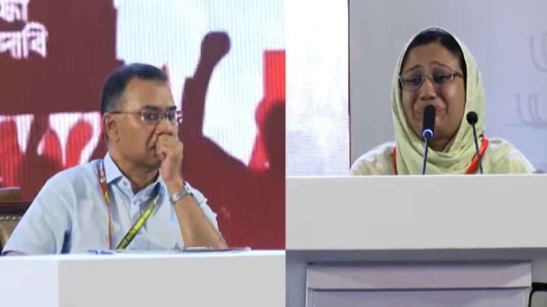 জুলাই শহীদের মায়ের কান্নায় আবেগাপ্লুত প্রধানমন্ত্রী